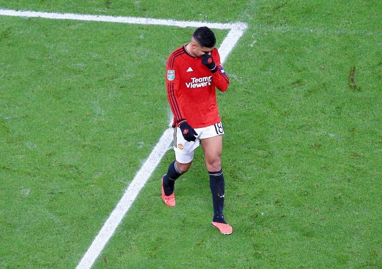 卡塞米罗单场被对手过掉8次，2015-2016赛季以来曼联首人
